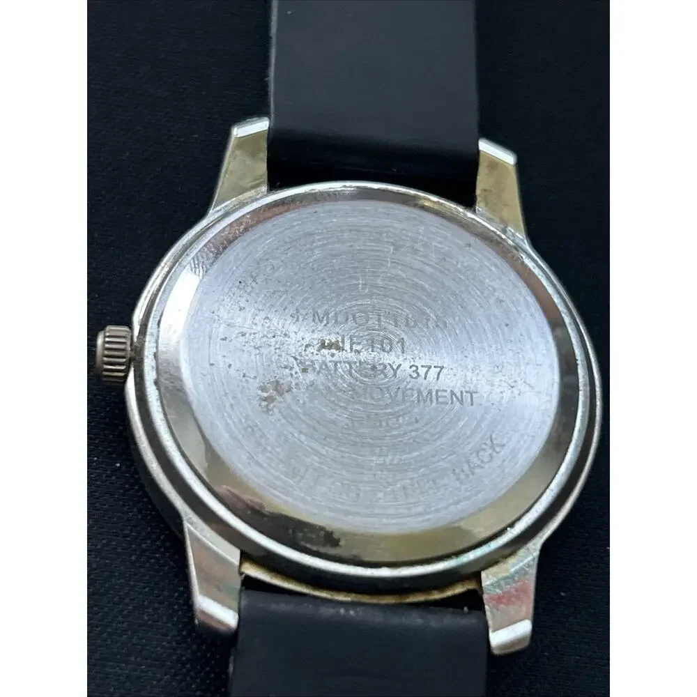 Black Dial Silver Tone Case Women’s Quartz Watch